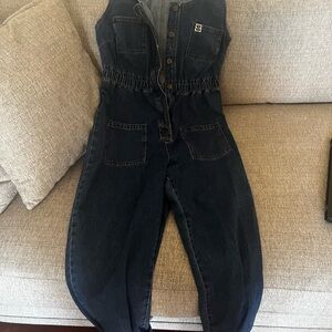 NWOT Lucy & Yak Dark Denim Jumpsuit